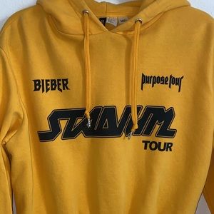 Justin Bieber Stadium Tour Crop Hoodie Sweatshirt